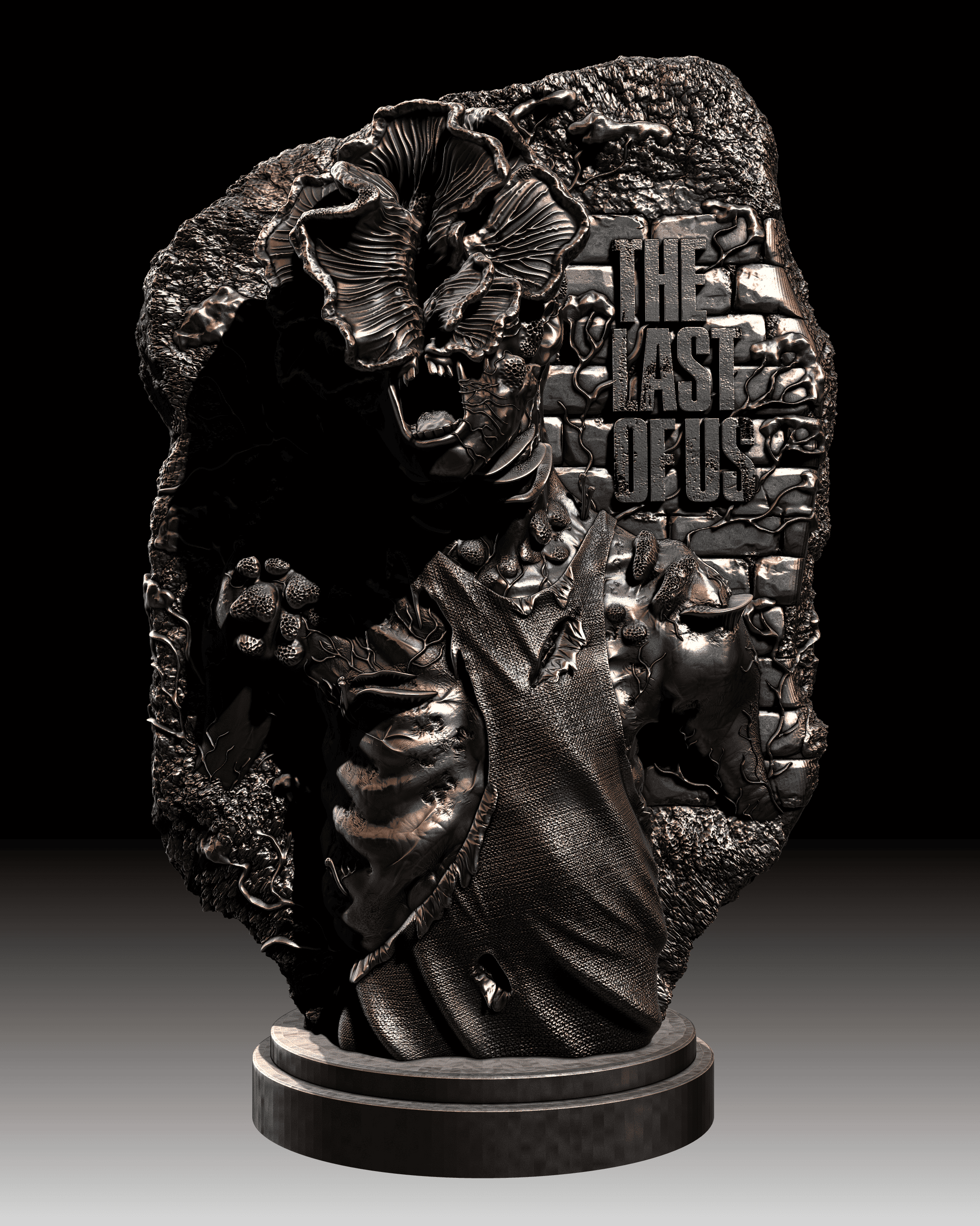 Sculpture of Clicker from The Last of Us.