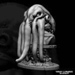 3D alien creature sculpture with tentacles