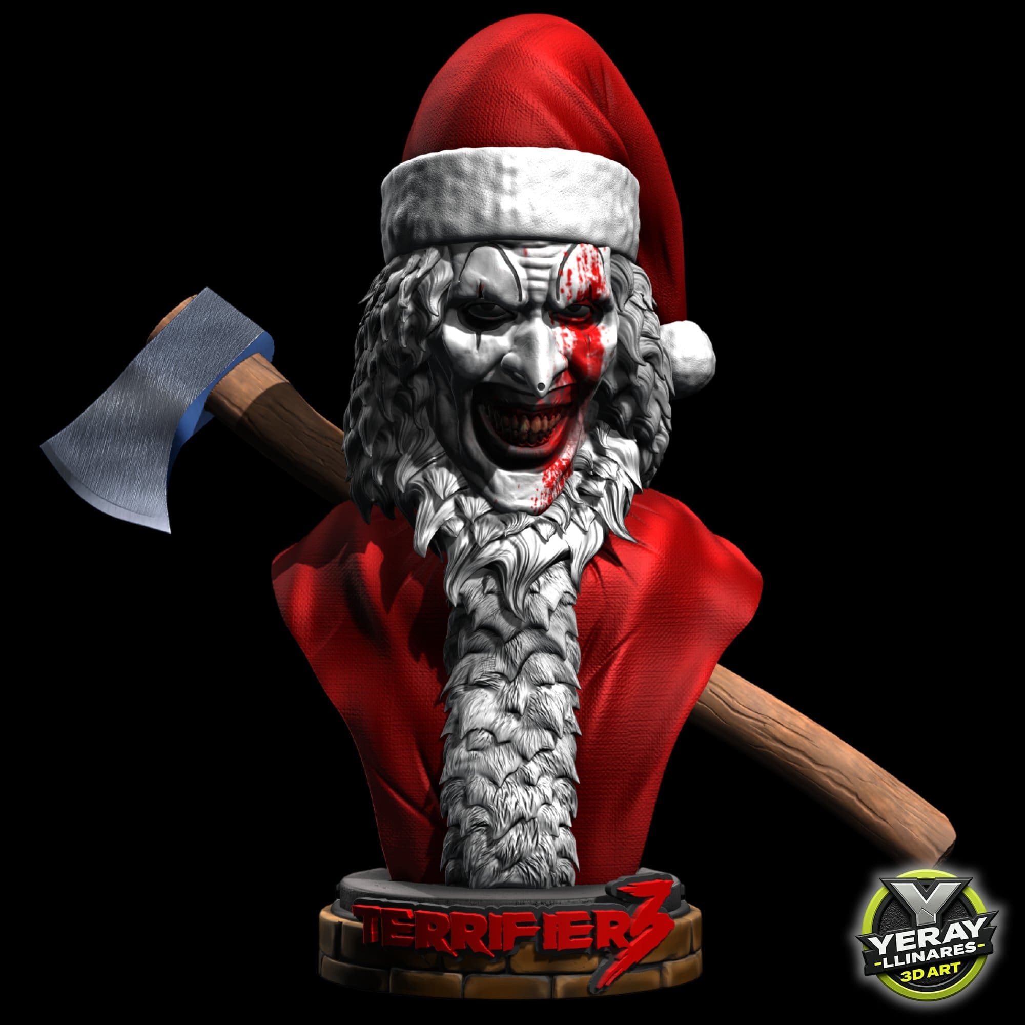 be9e5bf03_23.jpg Christmas Horror Clown Art Bust Pre-Order
